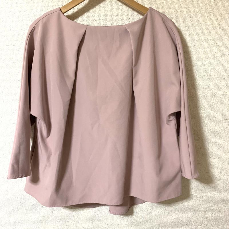 エマテイラー Emma Taylor シャツ、ブラウス 七分袖 36 無地 桃 / ピンク / レディース USED 古着 中古 10010276