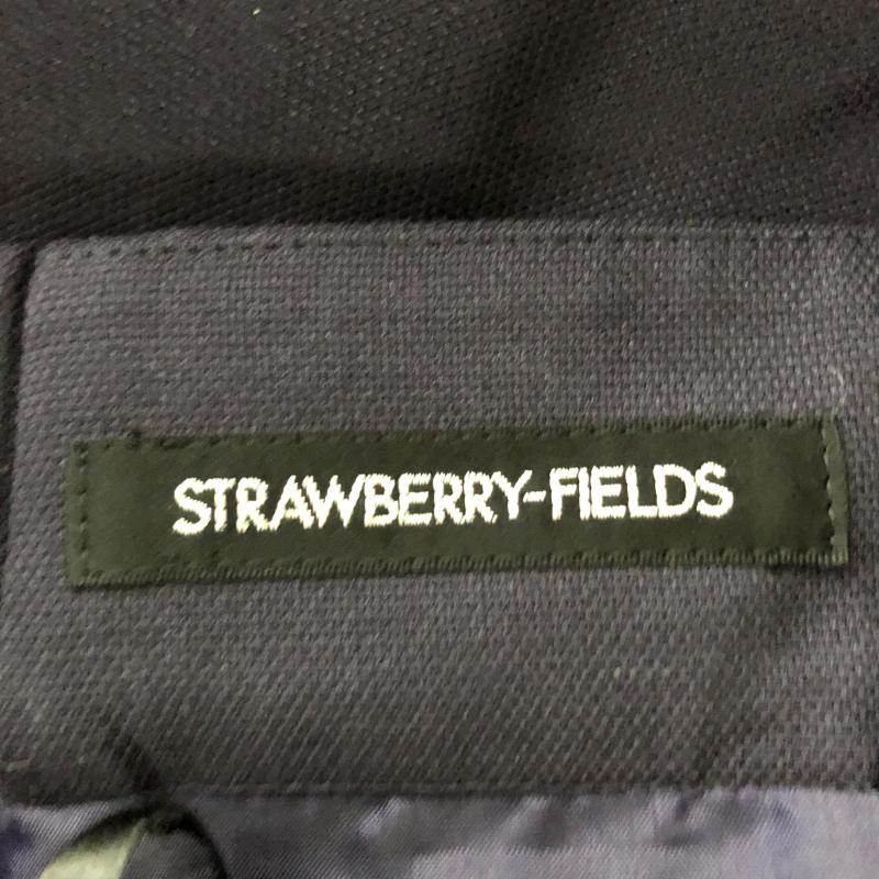 ストロベリーフィールズ STRAWBERRY-FIELDS スカート ひざ丈スカート 無地 紺 / ネイビー / レディース USED 古着 中古 10010316