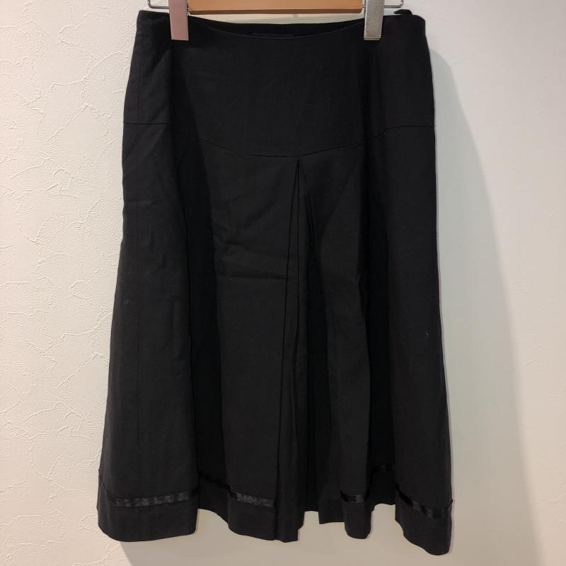 クローラ crolla スカート ひざ丈スカート 38 無地 黒 / ブラック / レディース USED 古着 中古 10010317