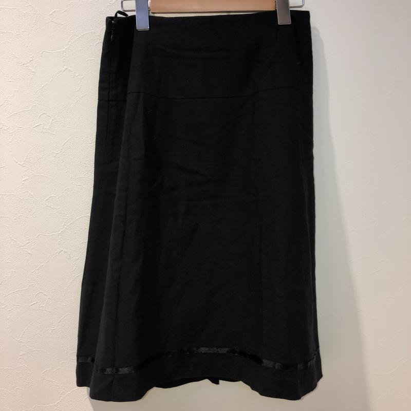 クローラ crolla スカート ひざ丈スカート 38 無地 黒 / ブラック / レディース USED 古着 中古 10010317