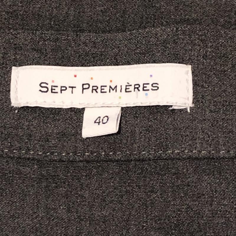 セットプルミエ SEPT PREMIERES スカート ひざ丈スカート 40 無地 灰 / グレー / レディース USED 古着 中古 10010318