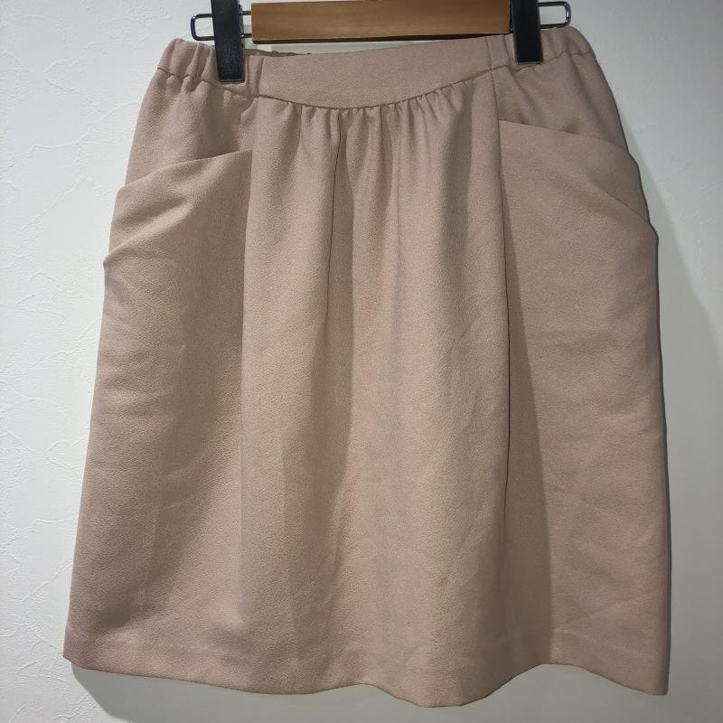 テチチ Techichi スカート ひざ丈スカート M 無地 ベージュ / ベージュ / レディース USED 古着 中古 10010324