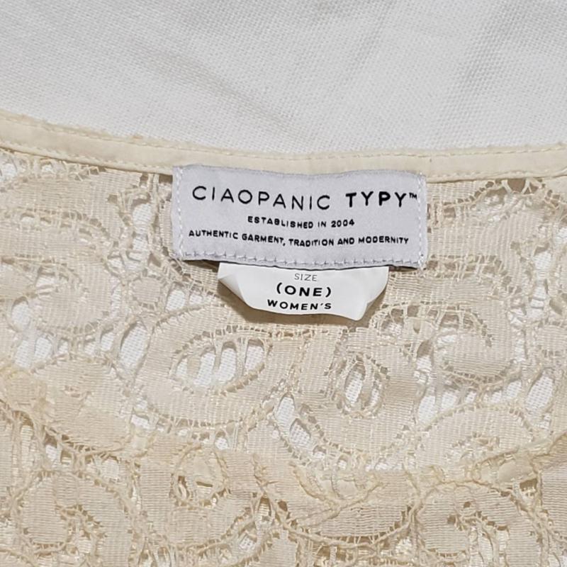 チャオパニックティピー CIAOPANIC TYPY シャツ、ブラウス 長袖 FREE 総柄 白 / ホワイト / レディース USED 古着 中古 10010384