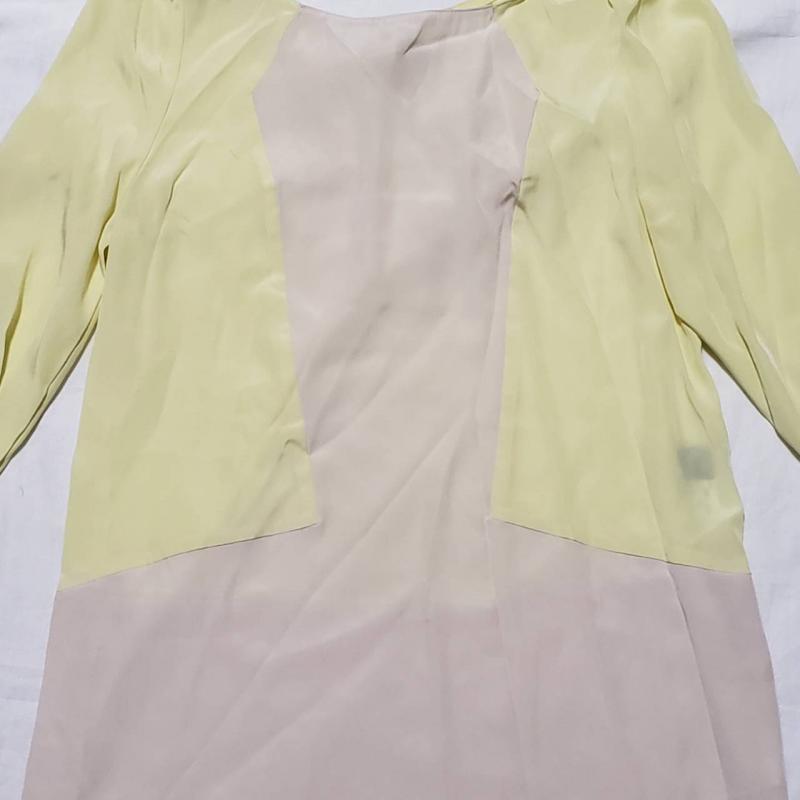 ボディードレッシングデラックス BODY DRESSING Deluxe シャツ、ブラウス 長袖 38 無地 白 / ホワイト / X 黄 / イエロー / レディース USED 古着 中古 10010394