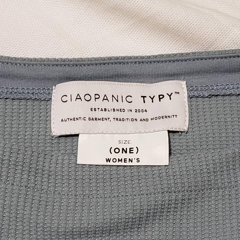 チャオパニックティピー CIAOPANIC TYPY カットソー 長袖 FREE 無地 青 / ブルー / レディース USED 古着 中古 10010397