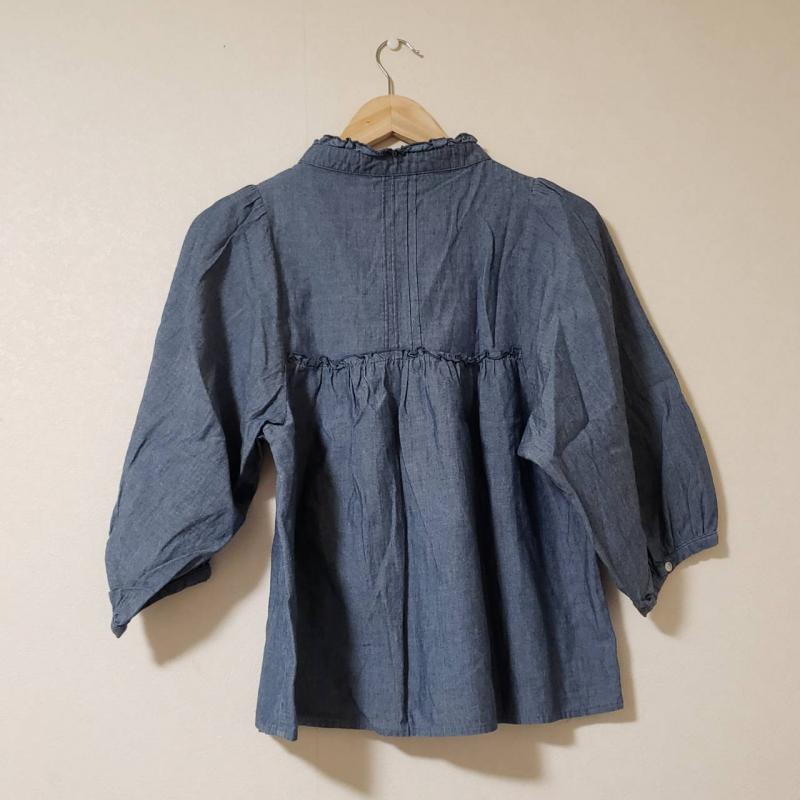 チャオパニック CIAOPANIC シャツ、ブラウス 長袖 無地 青 / ブルー / レディース USED 古着 中古 10010399