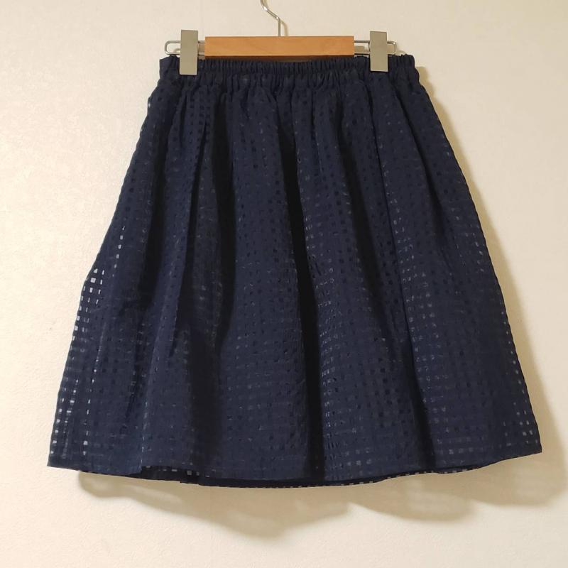 チャオパニック CIAOPANIC スカート ひざ丈スカート M 無地 青 / ブルー / レディース USED 古着 中古 10010407