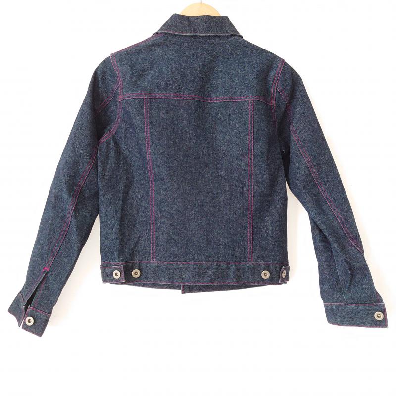 アナイ ANAYI ジャケット、上着 ジャケット、ブレザー M 無地 インディゴ / インディゴ / X 桃 / ピンク / レディース USED 古着 中古 10010448