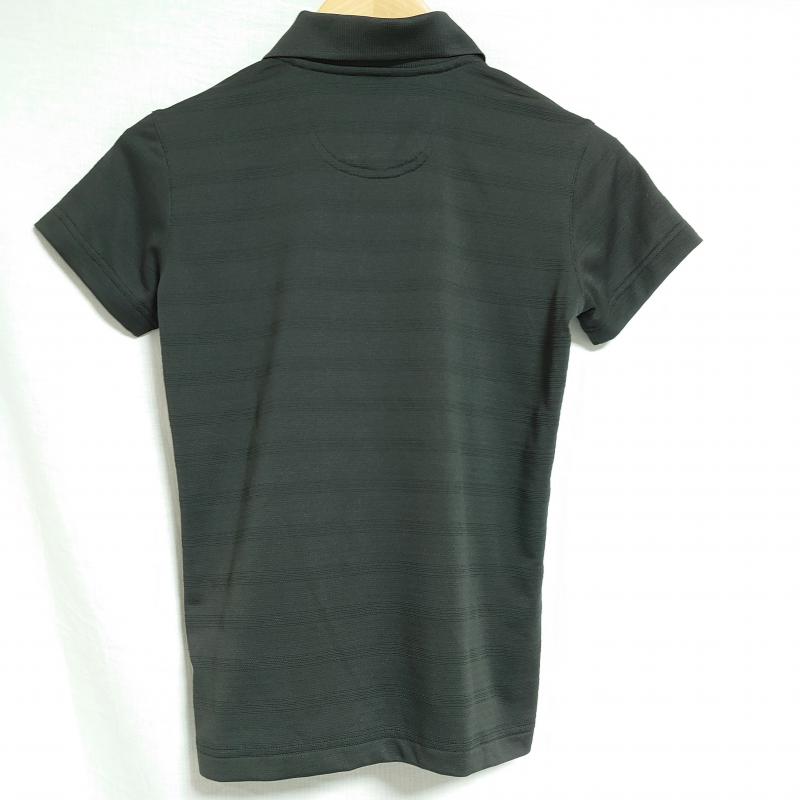アディダス adidas ポロシャツ 半袖 XS 無地 X ワンポイント 黒 / ブラック / X 白 / ホワイト / メンズ USED 古着 中古 10010462