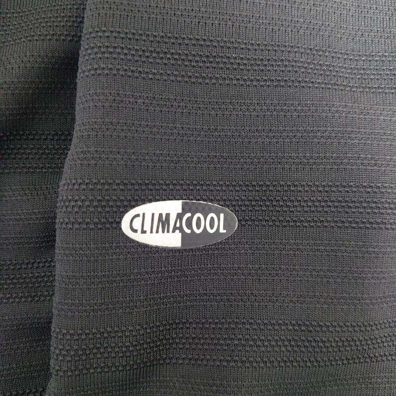 アディダス adidas ポロシャツ 半袖 XS 無地 X ワンポイント 黒 / ブラック / X 白 / ホワイト / メンズ USED 古着 中古 10010462