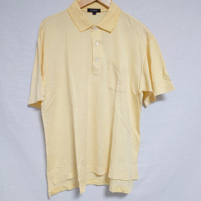バーバリーロンドン Burberry London ポロシャツ 半袖 L 無地 黄 / イエロー / メンズ USED 古着 中古 10010476