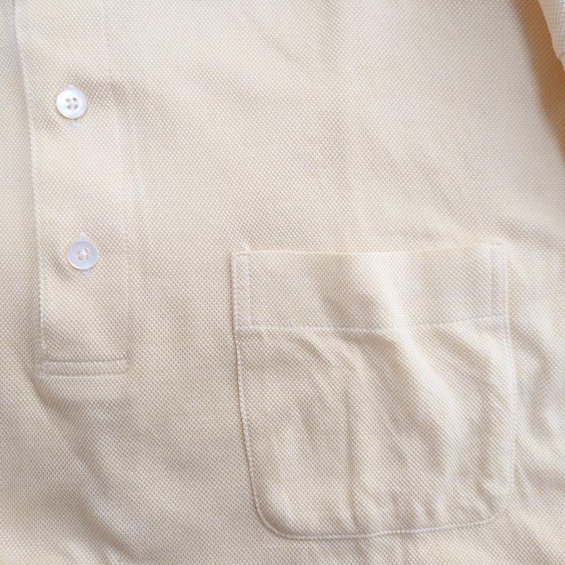 バーバリーロンドン Burberry London ポロシャツ 半袖 L 無地 黄 / イエロー / メンズ USED 古着 中古 10010476