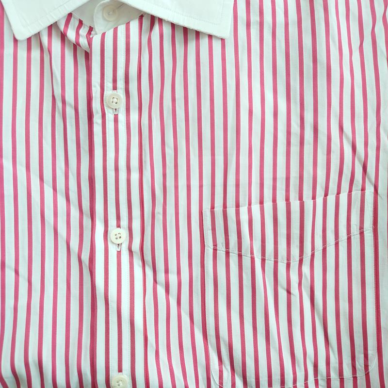 バーバリーロンドン Burberry London シャツ、ブラウス 長袖 LL ストライプ 白 / ホワイト / X 赤 / レッド / メンズ USED 古着 中古 10010479