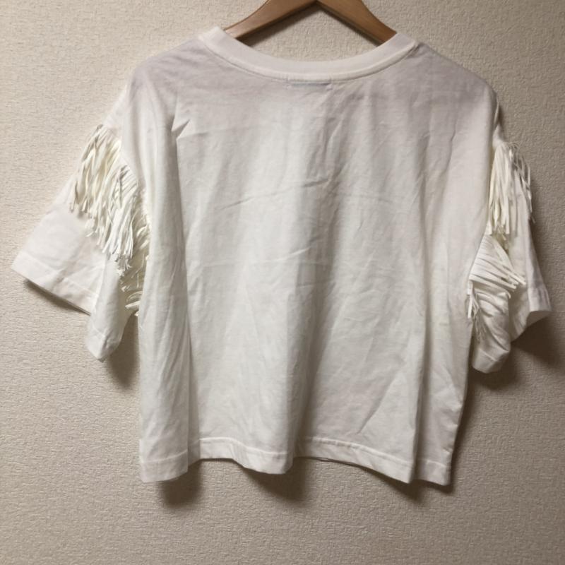 ジーナシス JEANASIS カットソー 七分袖 FREE 無地 X 白 / ホワイト / レディース USED 古着 中古 10010486
