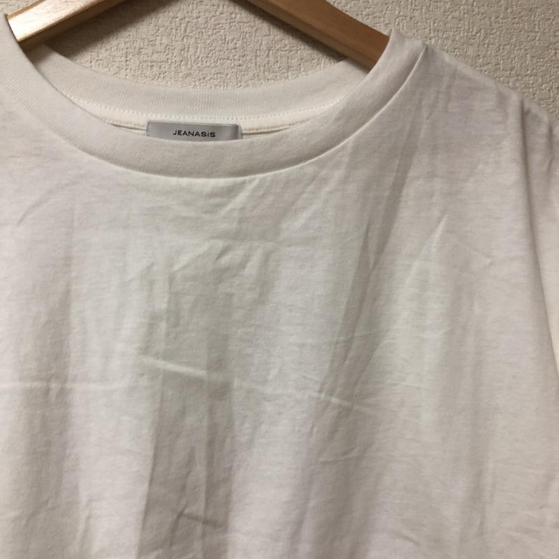 ジーナシス JEANASIS カットソー 七分袖 FREE 無地 X 白 / ホワイト / レディース USED 古着 中古 10010486