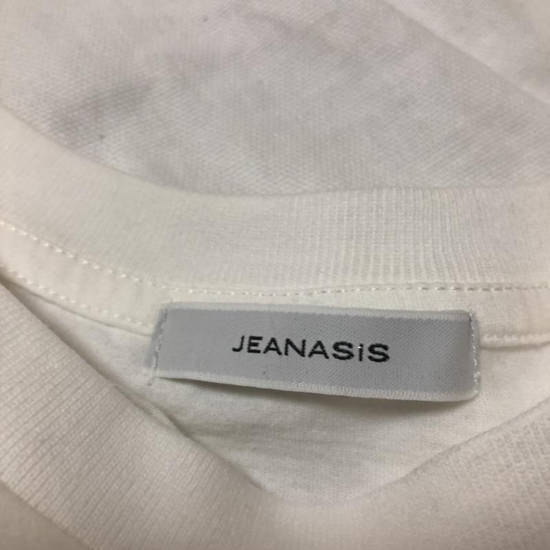 ジーナシス JEANASIS カットソー 七分袖 FREE 無地 X 白 / ホワイト / レディース USED 古着 中古 10010486