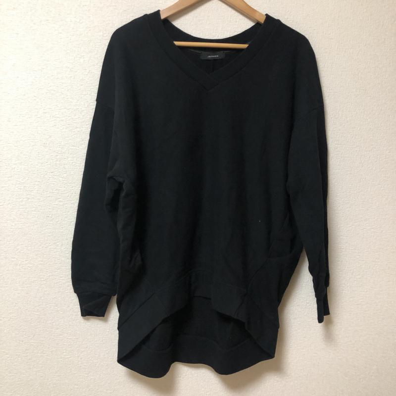 ジーナシス JEANASIS カットソー 長袖 FREE 無地 黒 / ブラック / レディース USED 古着 中古 10010492