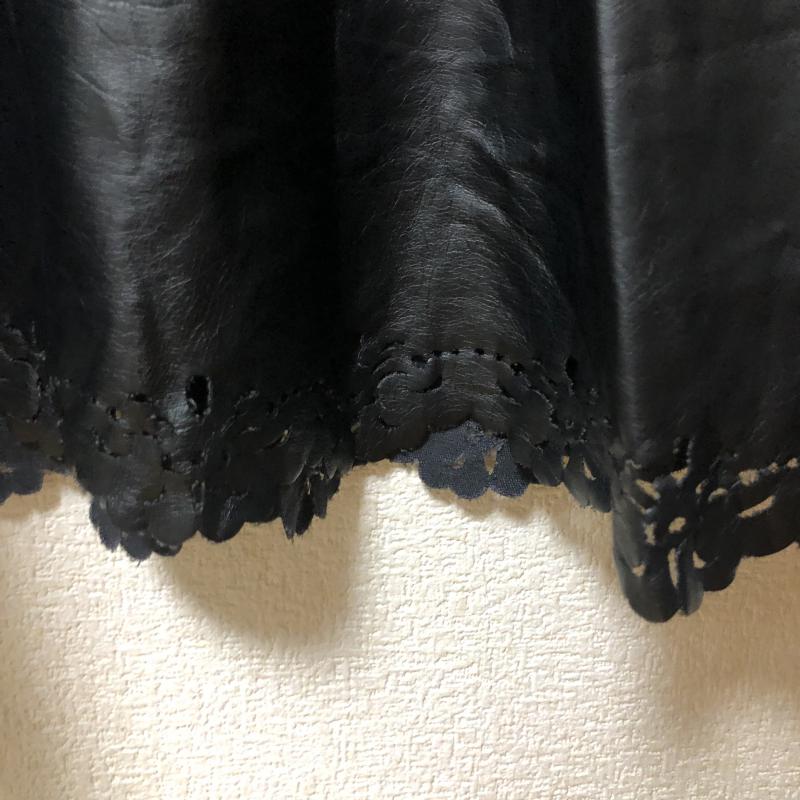 オットー OTTO ワンピース ミニスカート M 無地 X 花柄 黒 / ブラック / レディース USED 古着 中古 10010501