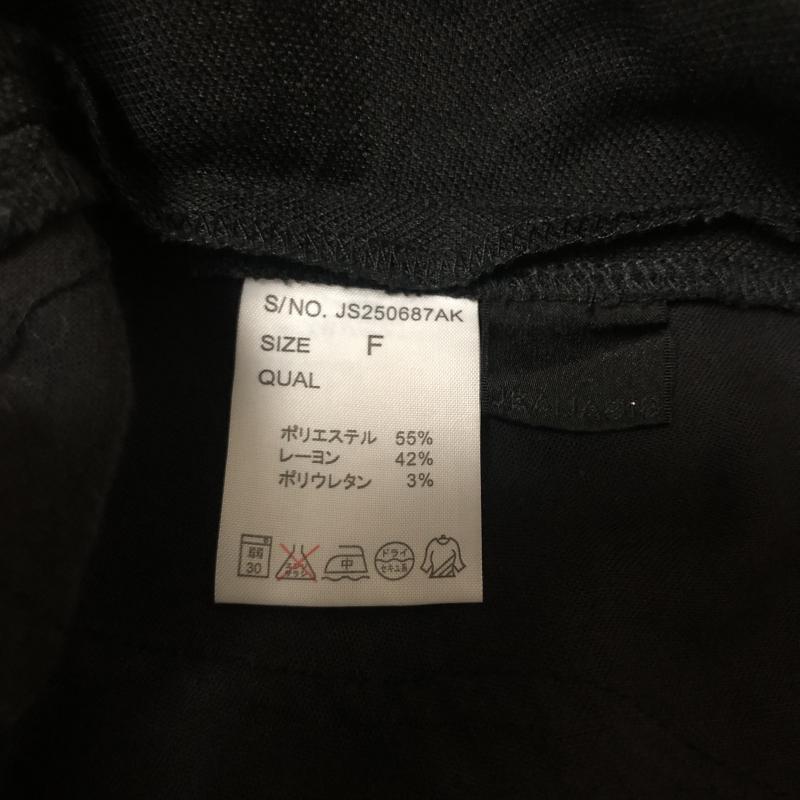ジーナシス JEANASIS パンツ スラックス スカーチョ FREE 無地 黒 / ブラック / レディース USED 古着 中古 10010528