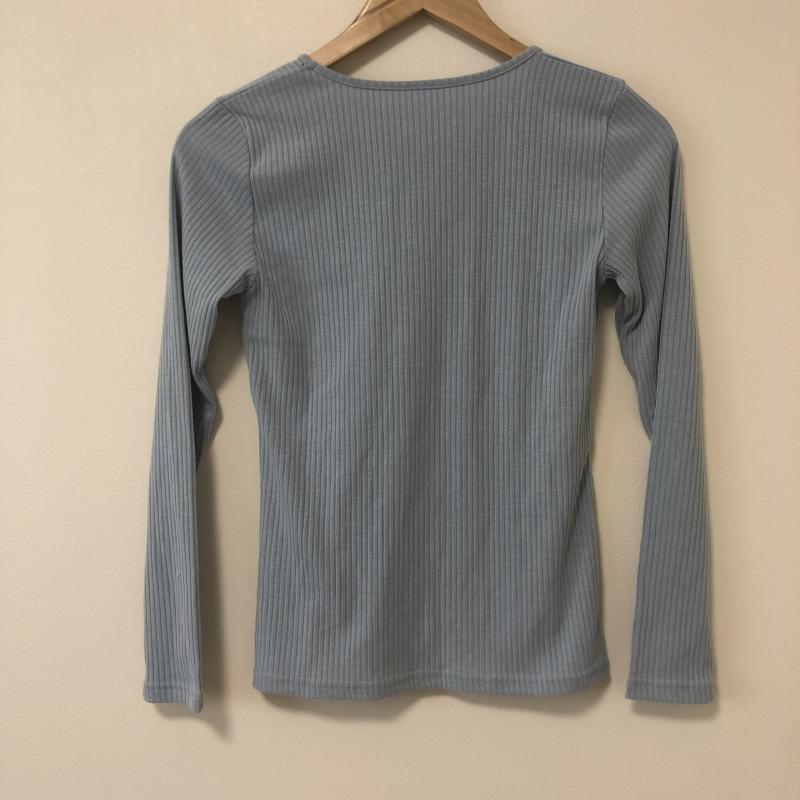 エヌ(エヌ ナチュラルビューティーベーシック) N.(N. Natural Beauty Basic) カットソー 長袖 M 無地 青 / ブルー / レディース USED 古着 中古 10010542