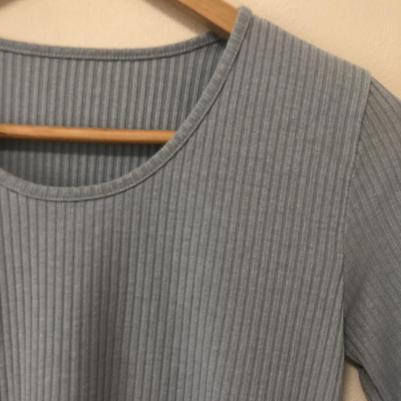 エヌ(エヌ ナチュラルビューティーベーシック) N.(N. Natural Beauty Basic) カットソー 長袖 M 無地 青 / ブルー / レディース USED 古着 中古 10010542