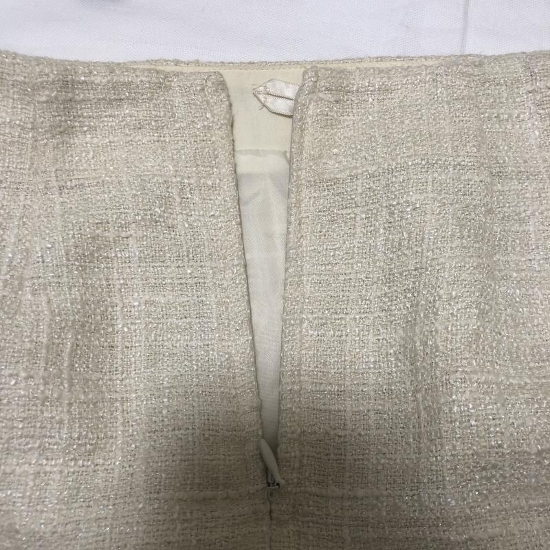 ナチュラルビューティーベーシック NATURAL BEAUTY BASIC スカート ひざ丈スカート S 無地 X 白 / ホワイト / レディース USED 古着 中古 10010568