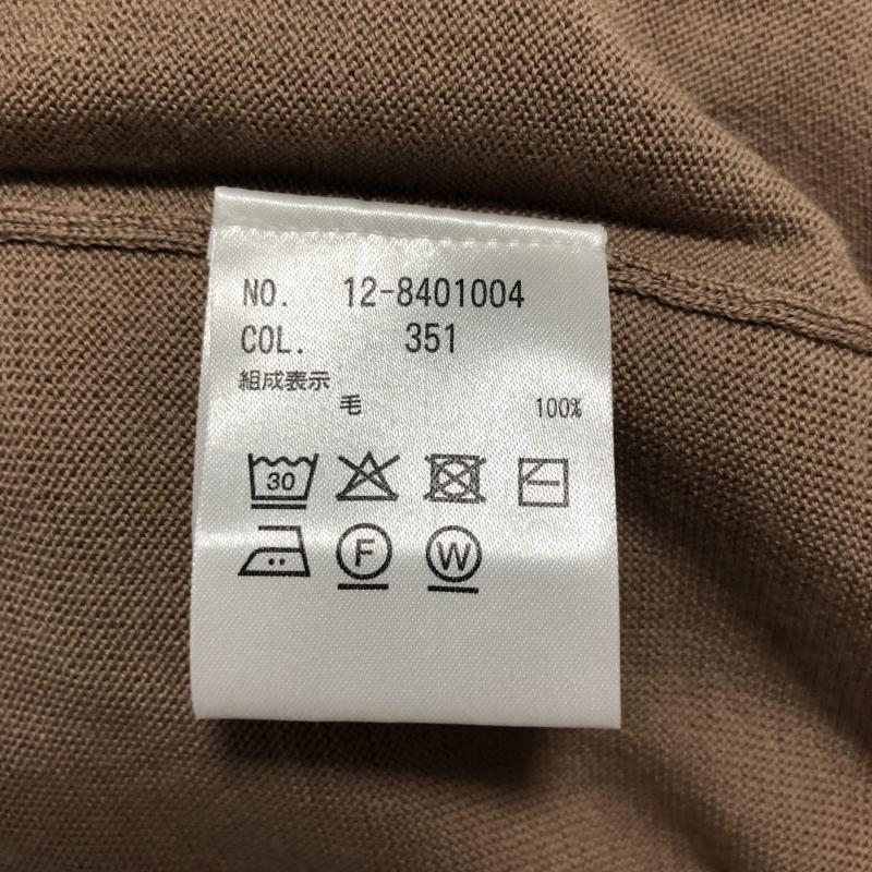 プラステ PLST ニット、セーター 長袖 ウォッシャブルニット M 無地 茶 / ブラウン / レディース USED 古着 中古 10010580