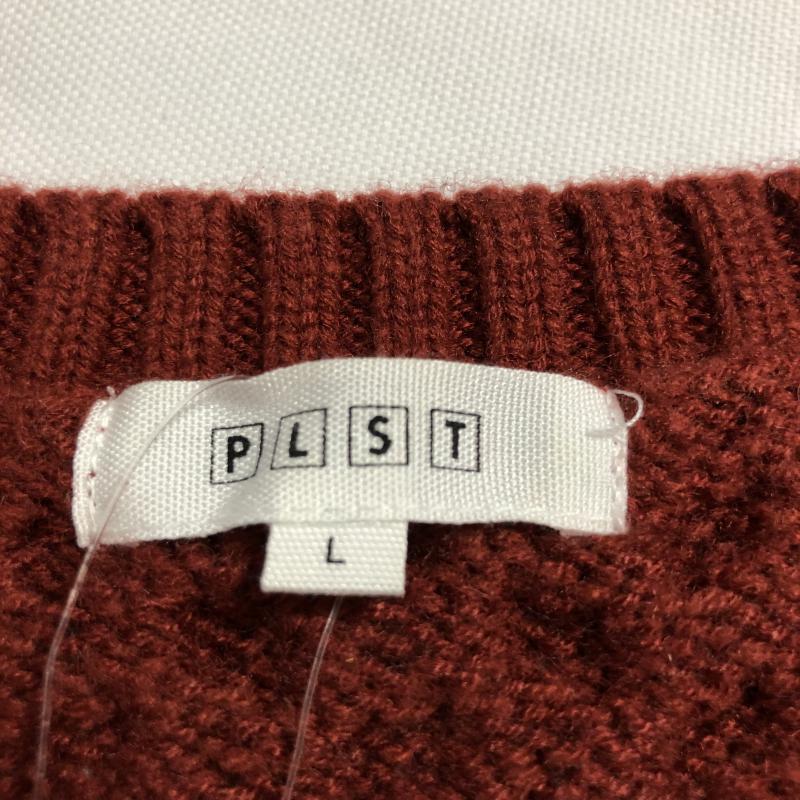 プラステ PLST ニット、セーター 長袖 L 赤 / レッド / レディース USED 古着 中古 10010586