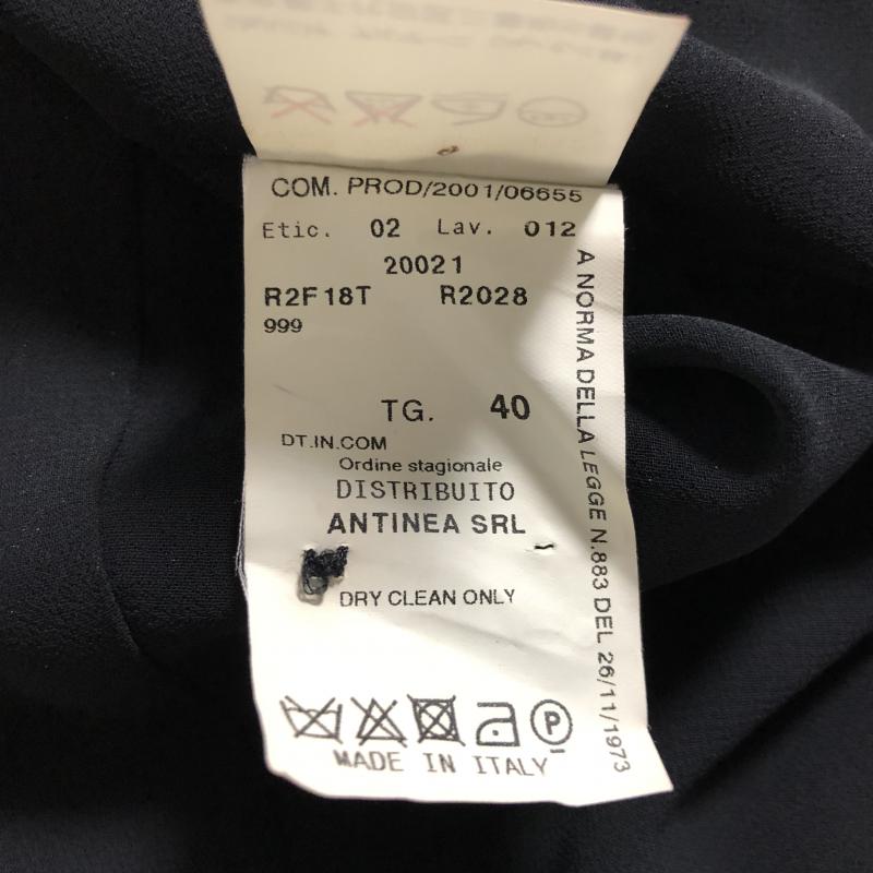 エンポリオアルマーニ EMPORIO ARMANI カットソー 長袖 肩パット付き 40 無地 黒 / ブラック / レディース USED 古着 中古 10010605