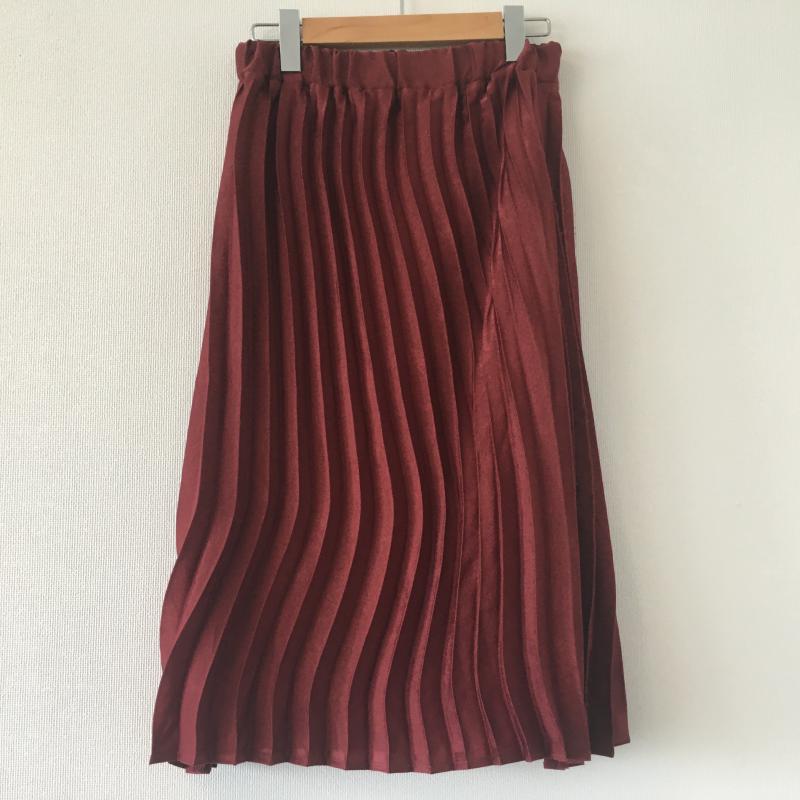 ジーナシス JEANASIS スカート ロングスカート FREE 無地 赤 / レッド / レディース USED 古着 中古 10010643