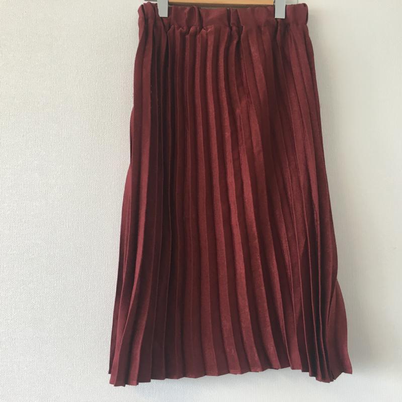 ジーナシス JEANASIS スカート ロングスカート FREE 無地 赤 / レッド / レディース USED 古着 中古 10010643