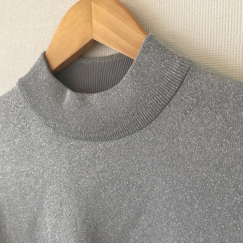 ジーナシス JEANASIS カットソー 半袖 FREE 無地 銀 / シルバー / レディース USED 古着 中古 10010677