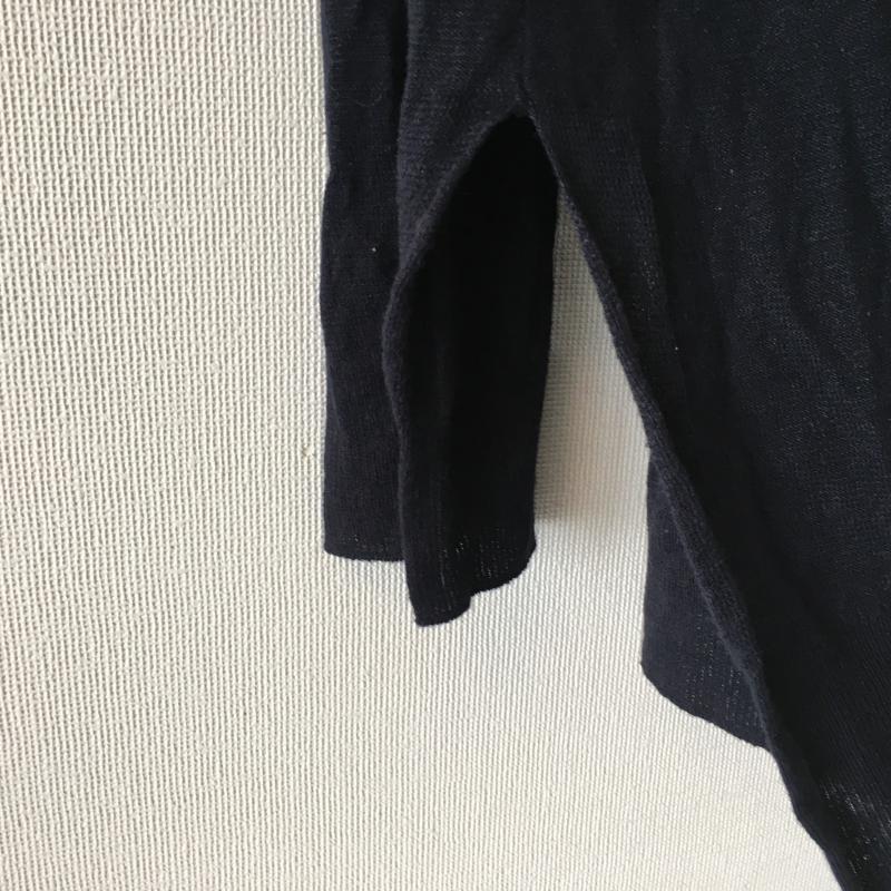 ジーナシス JEANASIS カーディガン 長袖 FREE 無地 紺 / ネイビー / レディース USED 古着 中古 10010682