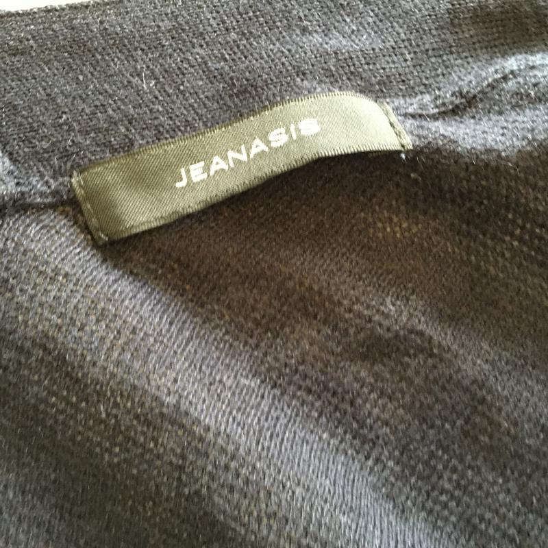 ジーナシス JEANASIS カーディガン 長袖 FREE 無地 紺 / ネイビー / レディース USED 古着 中古 10010682