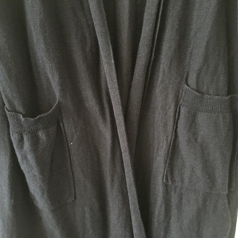 ジーナシス JEANASIS カーディガン 長袖 FREE 無地 紺 / ネイビー / レディース USED 古着 中古 10010682