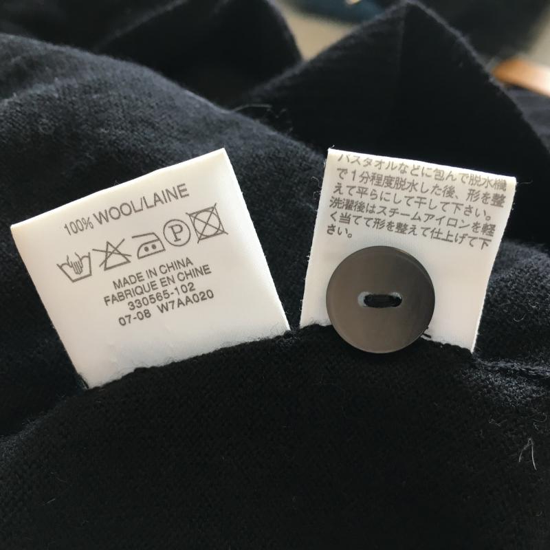 ムジルシリョウヒン 無印良品 カーディガン 長袖 M 無地 黒 / ブラック / レディース USED 古着 中古 10010683