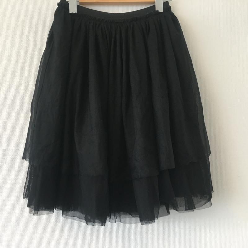 ジーナシス JEANASIS スカート ミニスカート FREE 無地 黒 / ブラック / レディース USED 古着 中古 10010687
