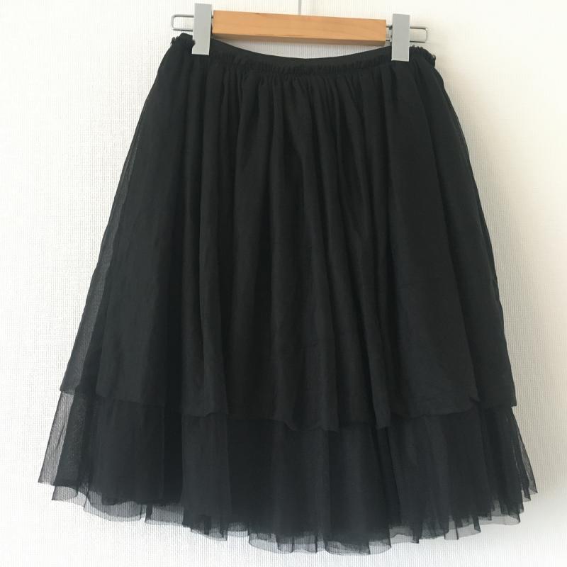 ジーナシス JEANASIS スカート ミニスカート FREE 無地 黒 / ブラック / レディース USED 古着 中古 10010687