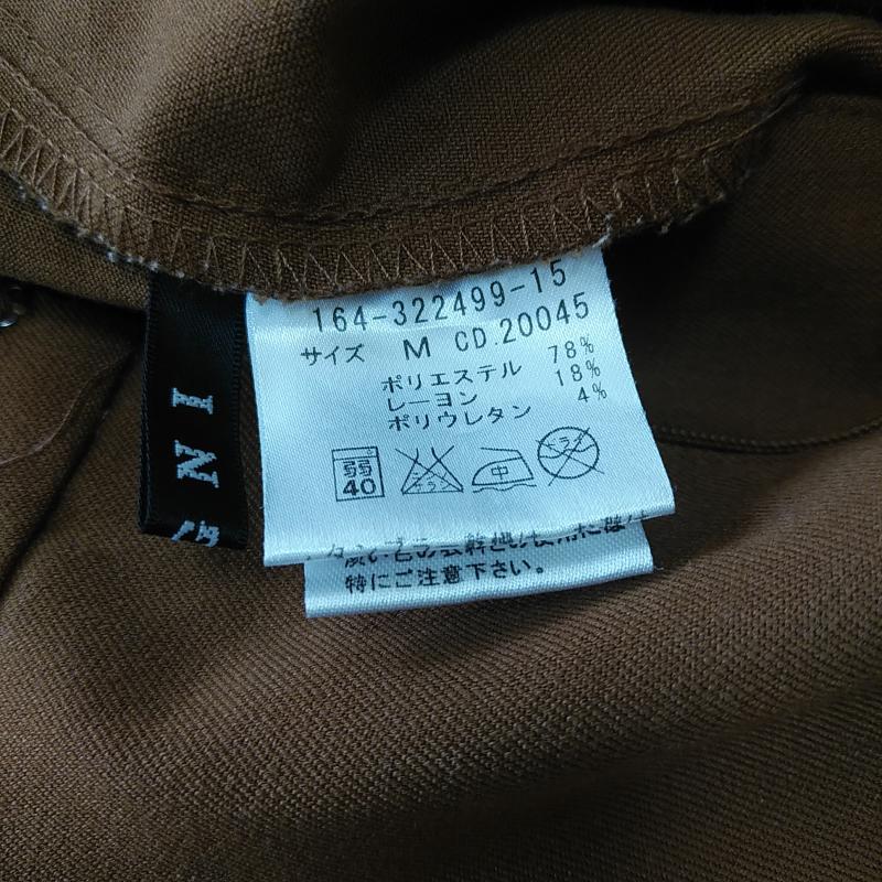 イング INGNI パンツ スラックス ガウチョパンツ M 無地 茶 / ブラウン / レディース USED 古着 中古 10010702