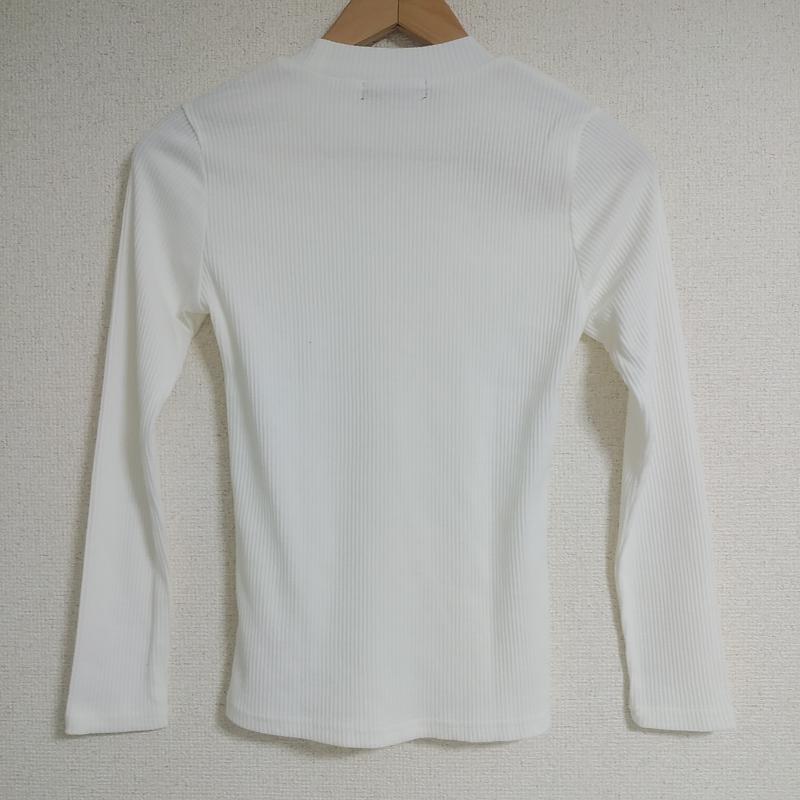 イング INGNI カットソー 長袖 M 無地 白 / ホワイト / レディース USED 古着 中古 10010722