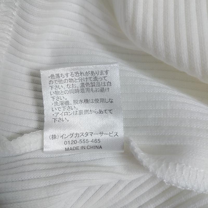 イング INGNI カットソー 長袖 M 無地 白 / ホワイト / レディース USED 古着 中古 10010722