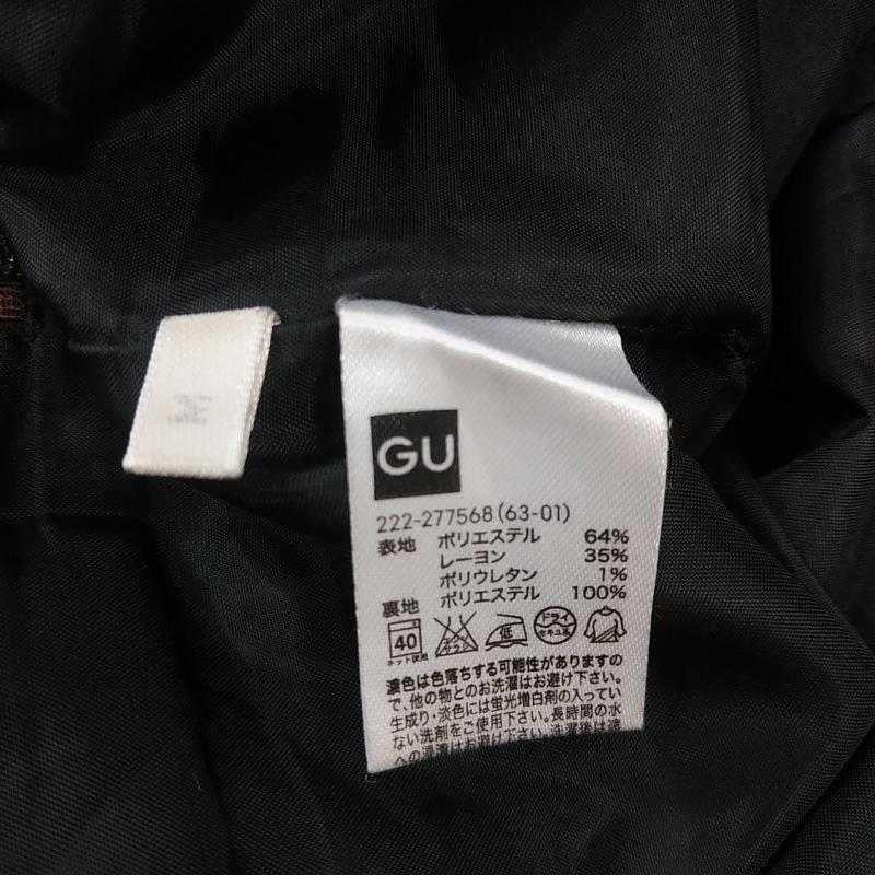 ジーユー GU スカート ロングスカート M チェック 茶 / ブラウン / レディース USED 古着 中古 10010725