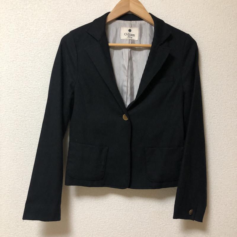 オーディアム ODIAM ジャケット、上着 ジャケット、ブレザー 無地 黒 / ブラック / X 金 / ゴールド / レディース USED 古着 中古 10010762