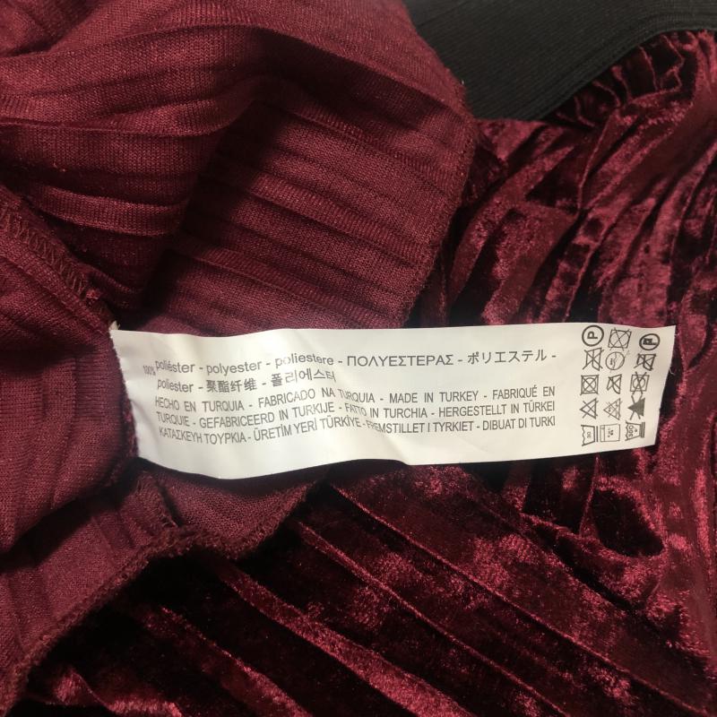 ザラベーシック ZARA BASIC スカート ひざ丈スカート S 無地 黒 / ブラック / X 赤 / レッド / レディース USED 古着 中古 10010769