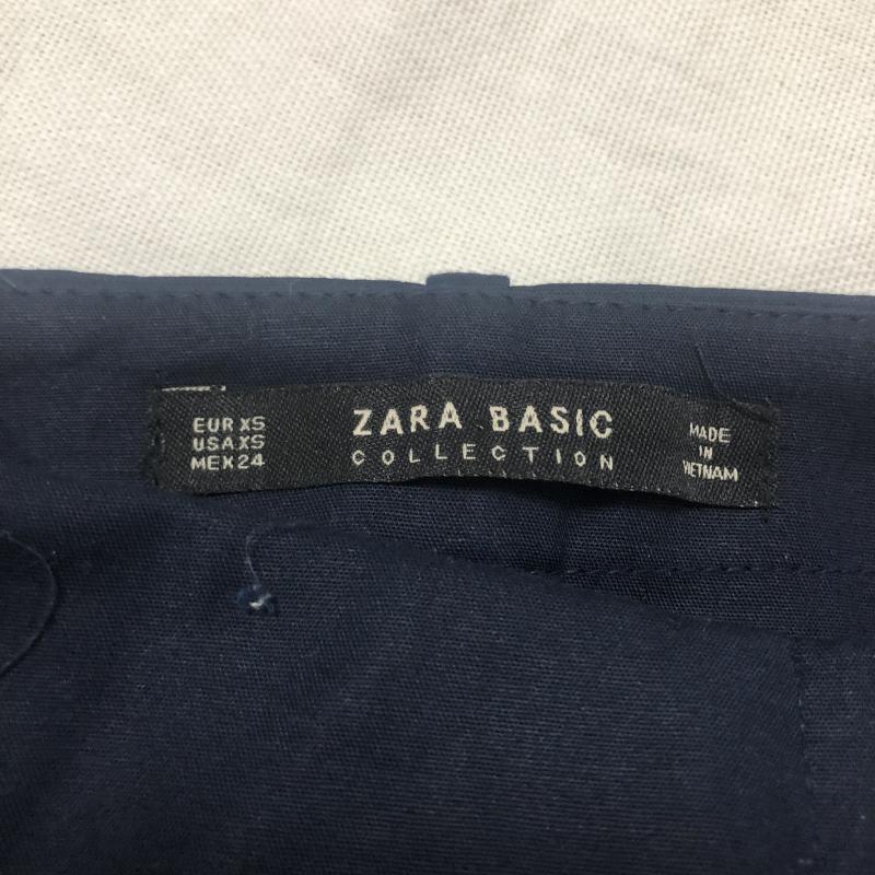 ザラベーシック ZARA BASIC パンツ キュロット XS 無地 紺 / ネイビー / レディース USED 古着 中古 10010777