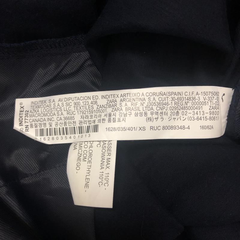ザラベーシック ZARA BASIC パンツ キュロット XS 無地 紺 / ネイビー / レディース USED 古着 中古 10010777