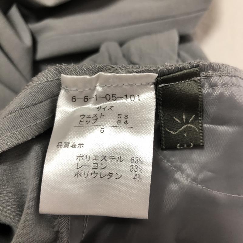 S357 S357 パンツ スラックス 5 無地 灰 / グレー / レディース USED 古着 中古 10010779