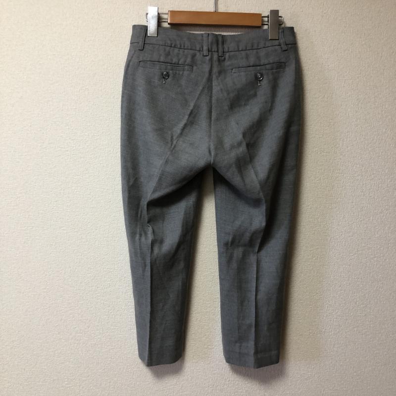 ルスーク LESOUK パンツ スラックス カプリ丈 36 無地 灰 / グレー / レディース USED 古着 中古 10010785