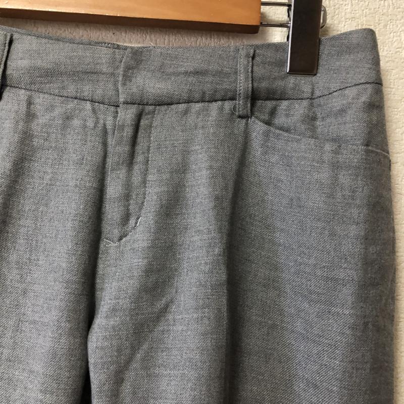ルスーク LESOUK パンツ スラックス カプリ丈 36 無地 灰 / グレー / レディース USED 古着 中古 10010785