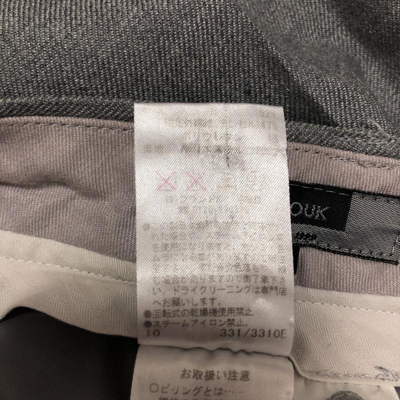 ルスーク LESOUK パンツ スラックス カプリ丈 36 無地 灰 / グレー / レディース USED 古着 中古 10010785